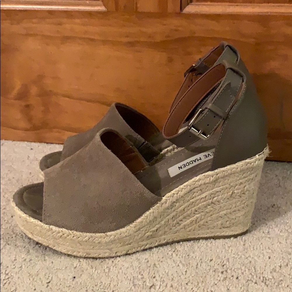 Steve Madden espadrille wedge 9.5 - Picture 1 of 7